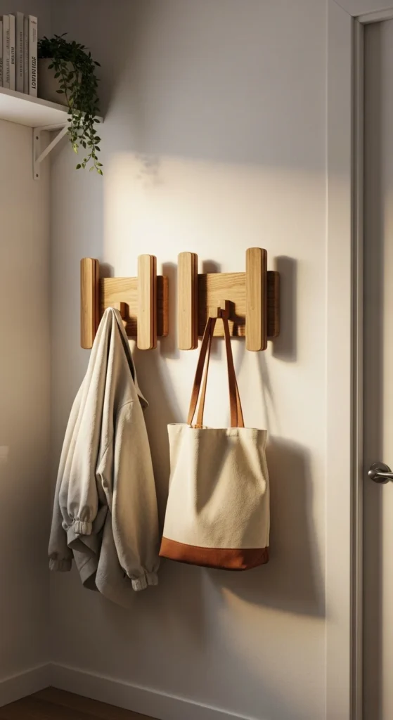 Fold-Down Wall Hooks