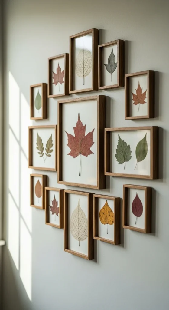 Framed Pressed Leaf Art Displays
