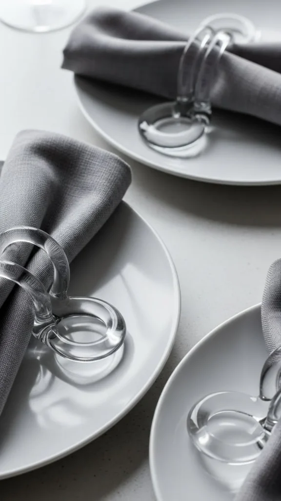 Glass Loop Napkin Rings