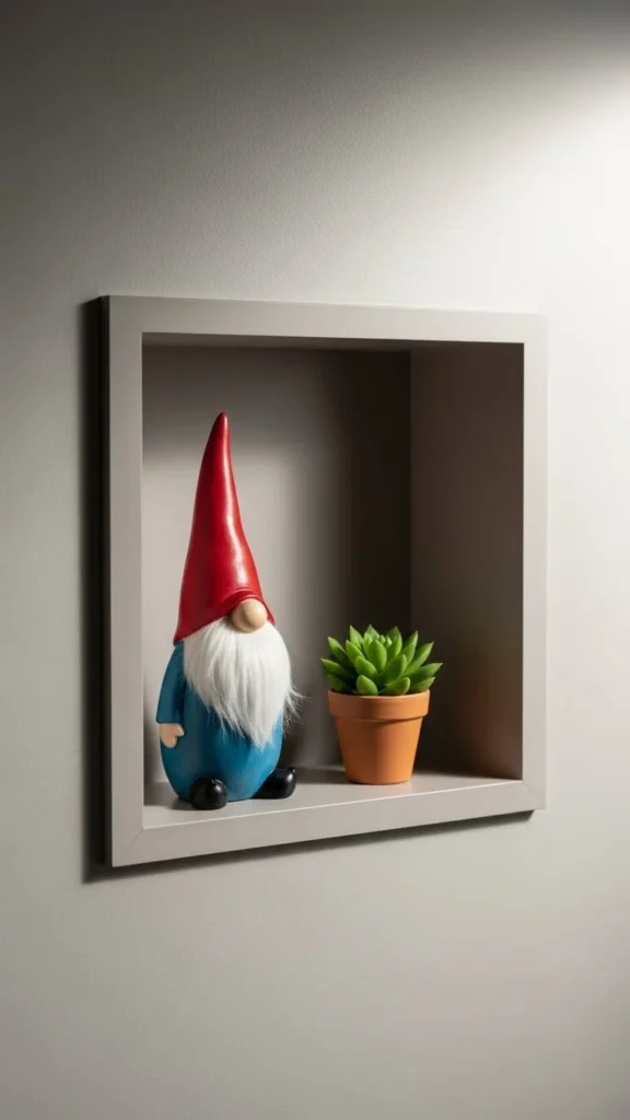 Gnome Wall Shelf Nook
