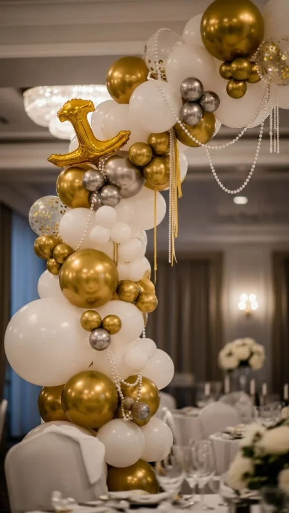 Gold and Pearl Luxury Arch