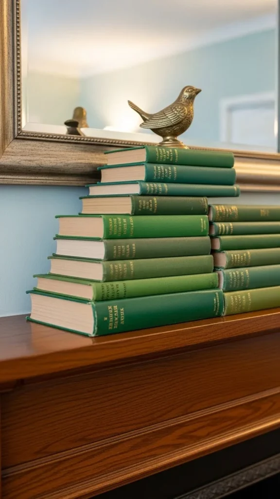 Green Book Stack Accent