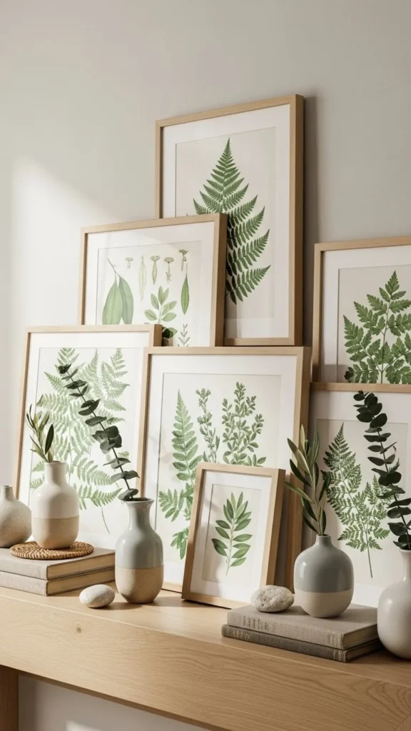 Green Botanical Framed Prints