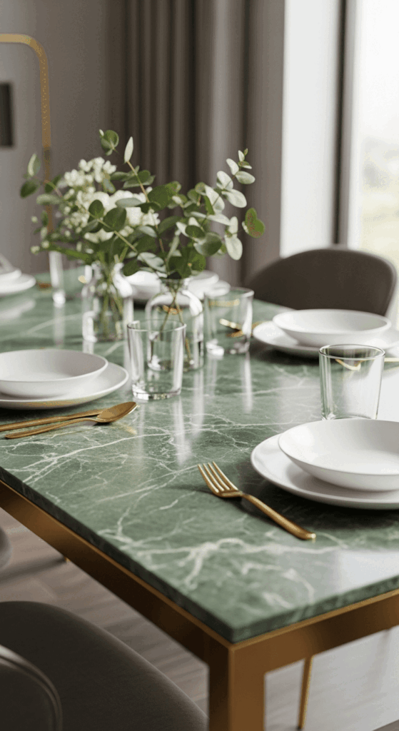 Green Marble-Inspired Table
