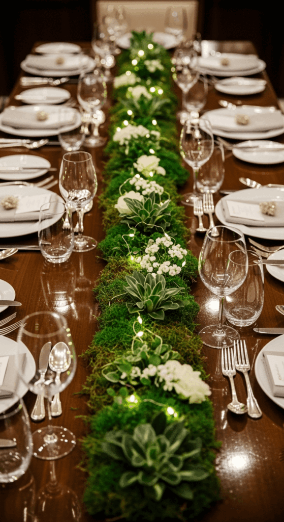 Green Minimal Center Strip