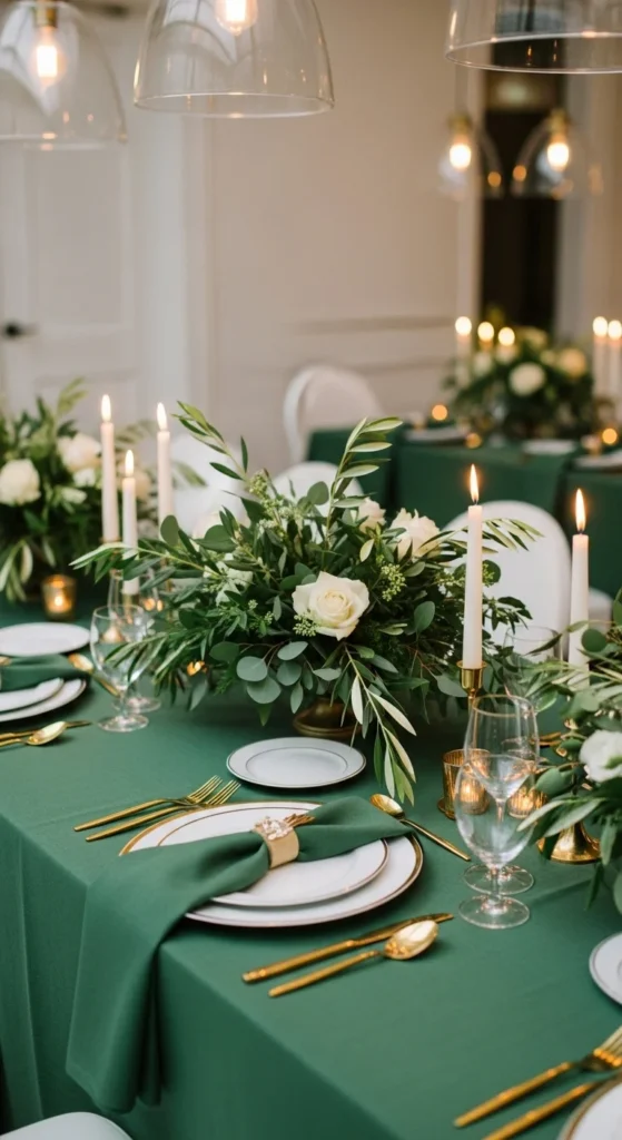 Green and Gold Touches