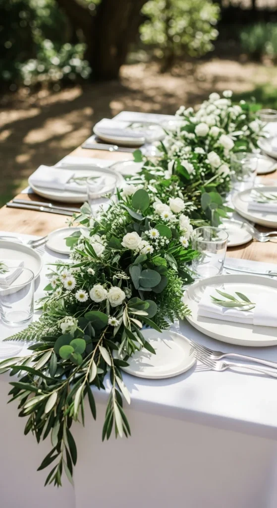 Green and White Garden Style