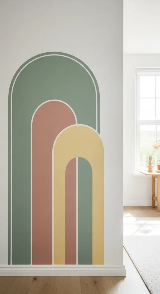 Hand-Painted Accent Wall Shapes