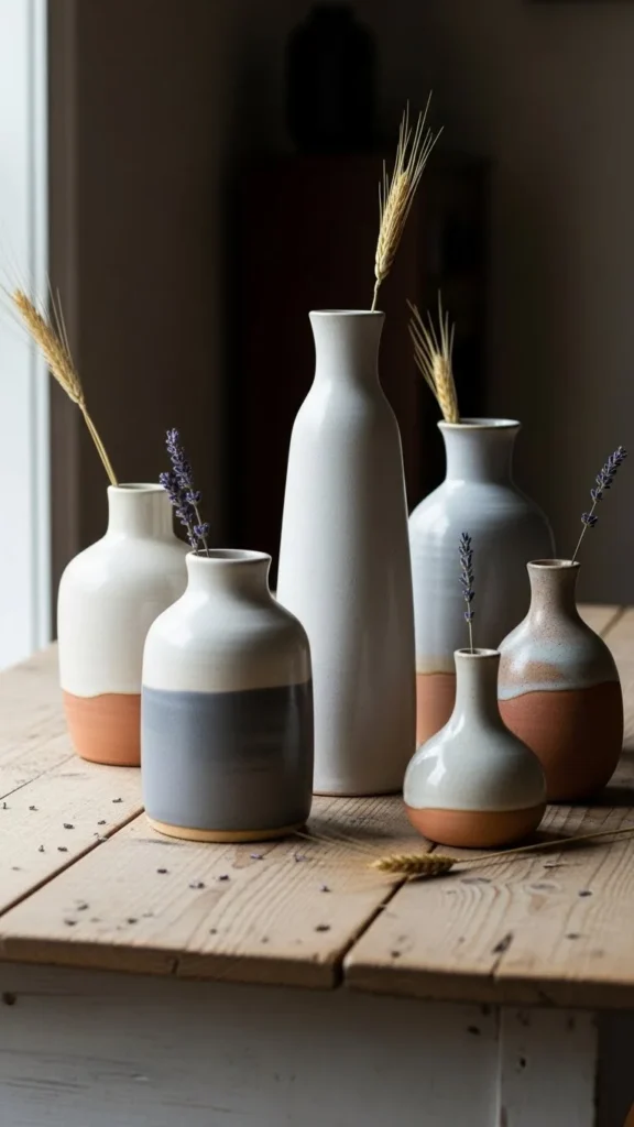 Hand-Thrown Pottery Accents