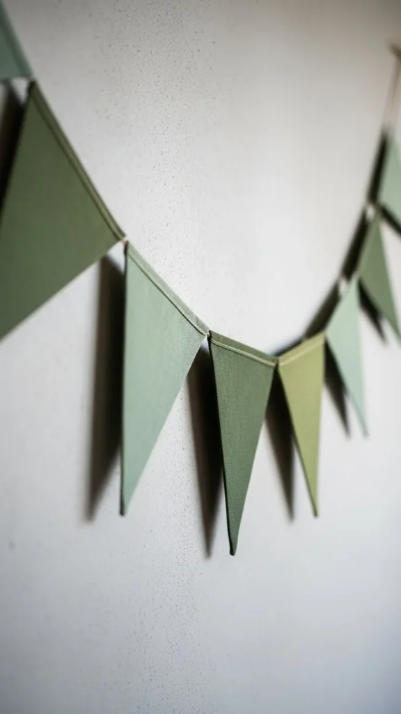 Hanging Fabric Pennant Banner