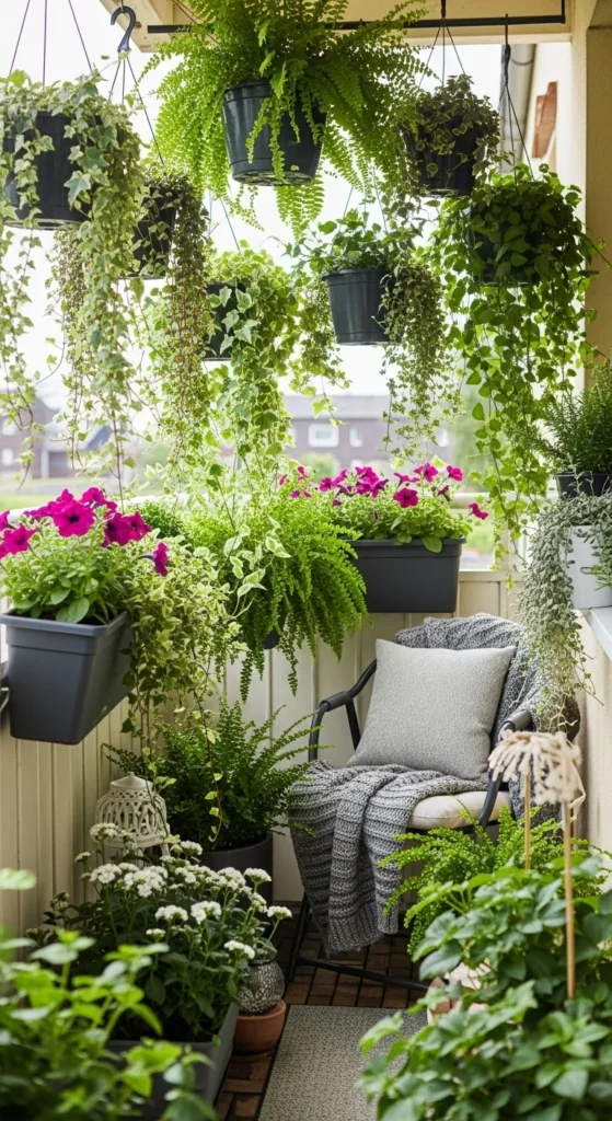 Hanging Planters to Save Floor Space