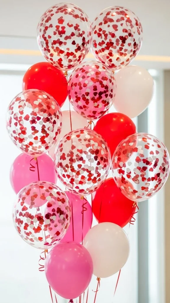 Heart Confetti Balloon Set