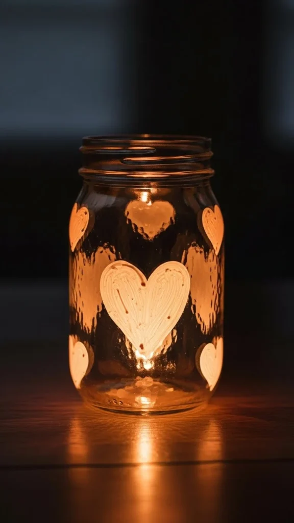 Heart Glow Jar