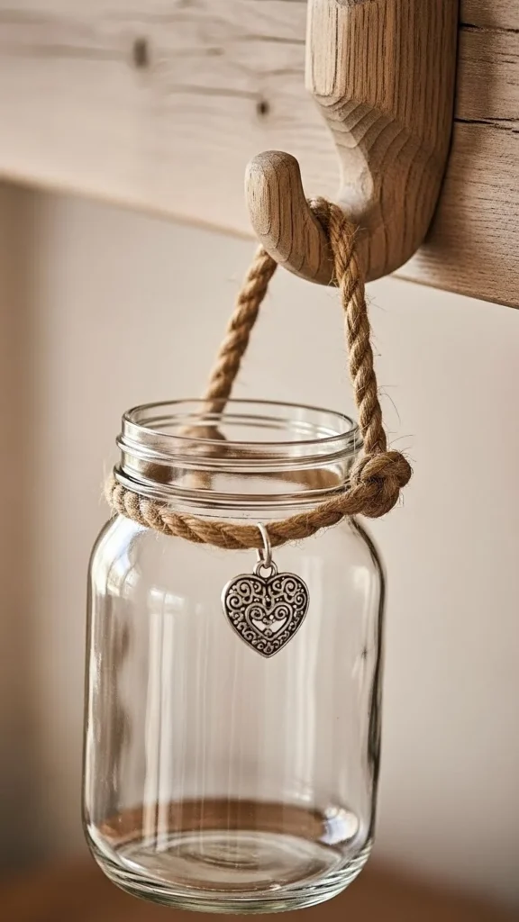 Heart Rope Handle Jar