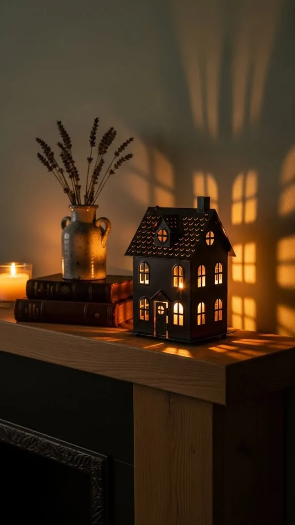 House-Shaped Lantern Accent