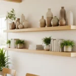 How to Decorate With Floating Shelves for Open-Concept Style