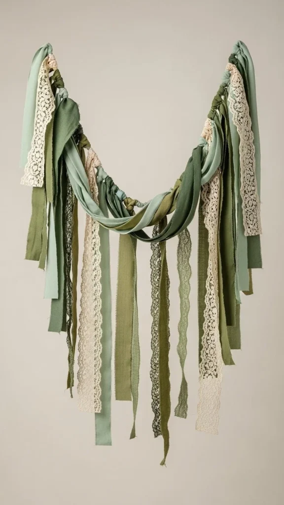 Lace and Fabric Mix Banner