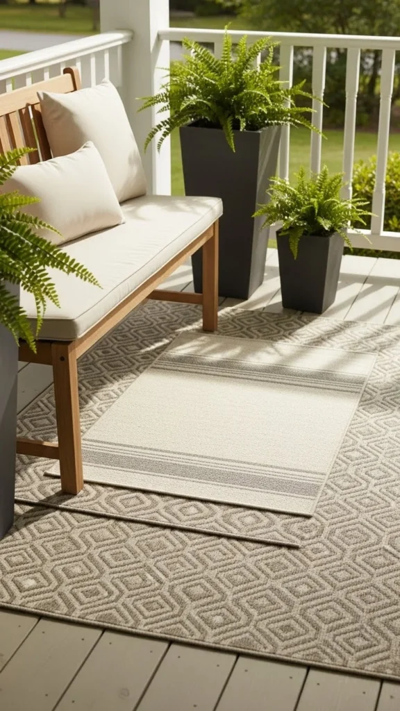 Layered Outdoor Rugs for Instant Warmth