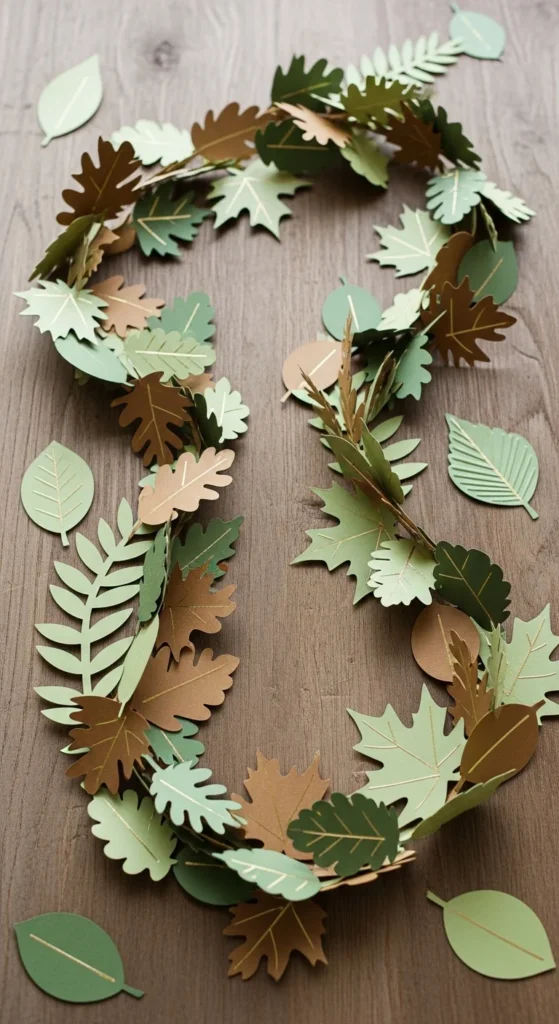 Leaf Cutout Paper Garland
