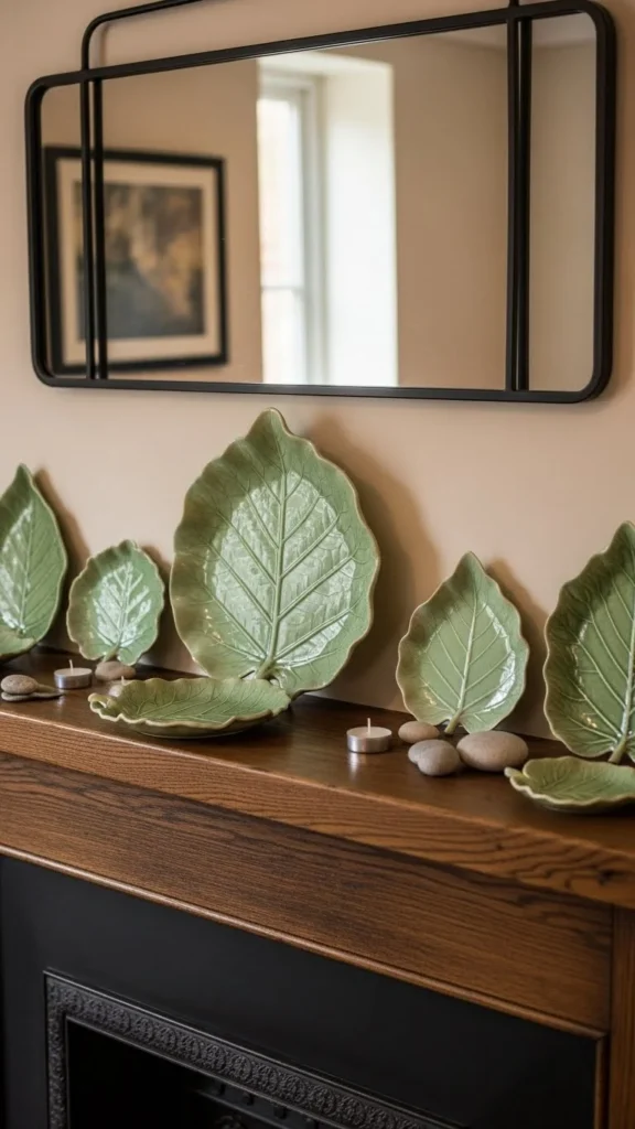 Leaf-Shaped Ceramic Trays