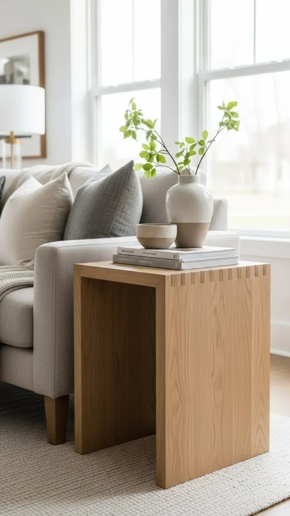 Light-Colored Side Tables