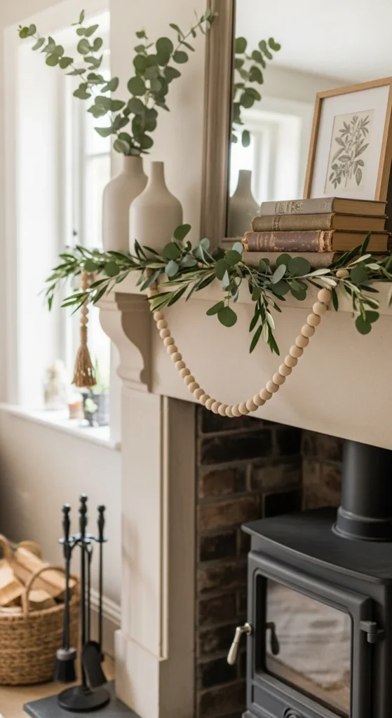 Light Wood Bead Garland