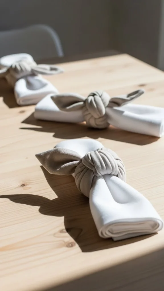 Linen Knot Napkin Rings