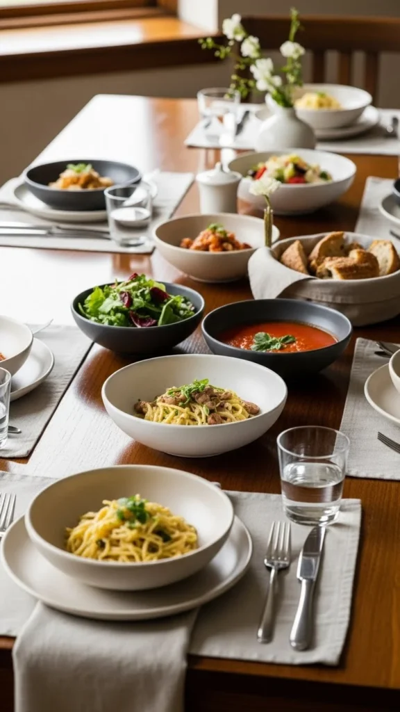 Low Profile Serving Bowls