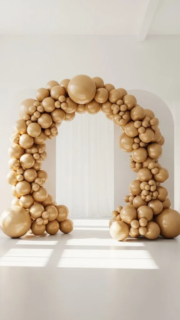 Matte Gold Organic Arch