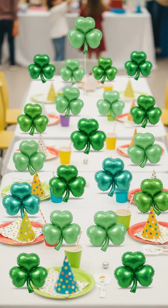 Mini Clover Balloons for Kids Tables
