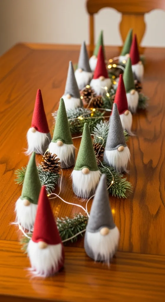 Mini Gnome Garland Centerpiece