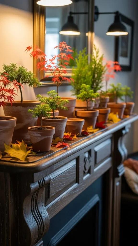 Mini Trees in Clay Pots