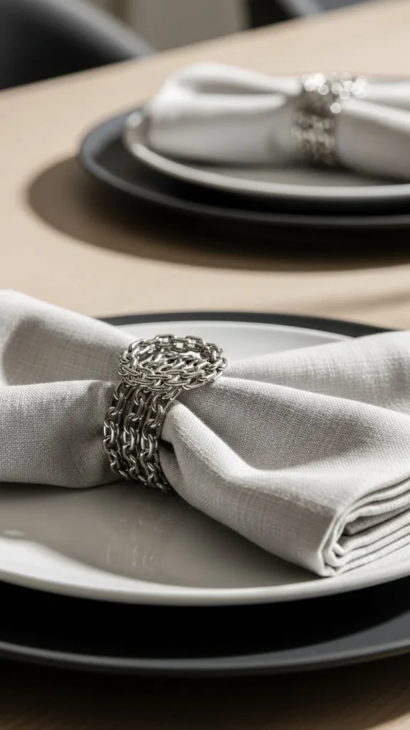 Minimal Chain Napkin Rings