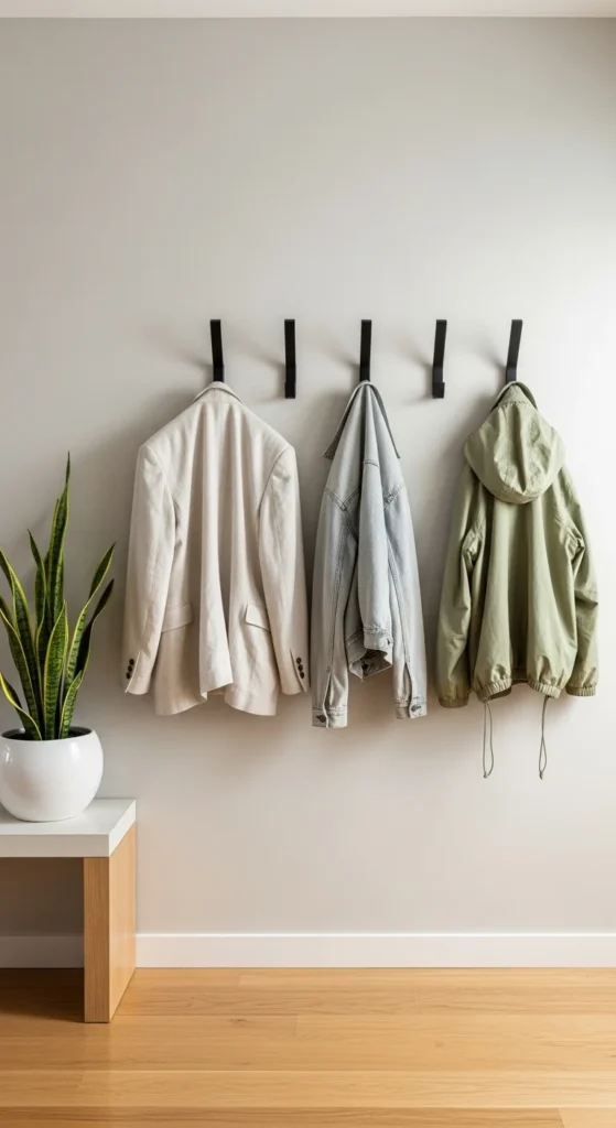 Minimal Entryway Hooks
