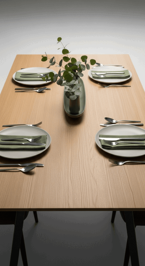 Modern Green Minimal Table