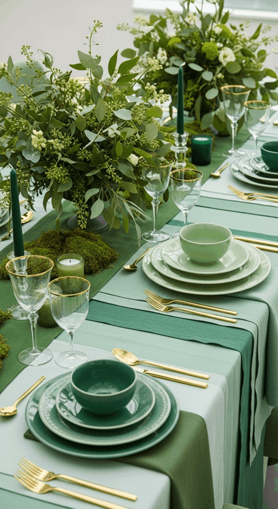 Monochrome Green Table