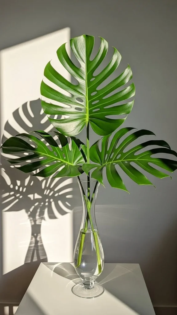 Monstera Leaf Statement Vase