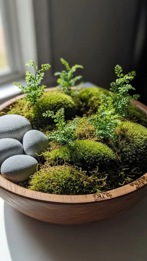 Moss & Greenery Bowl Display