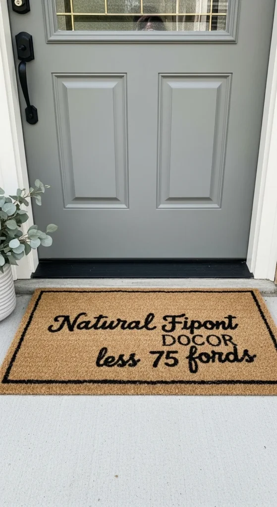 Natural Fiber Doormat Focus