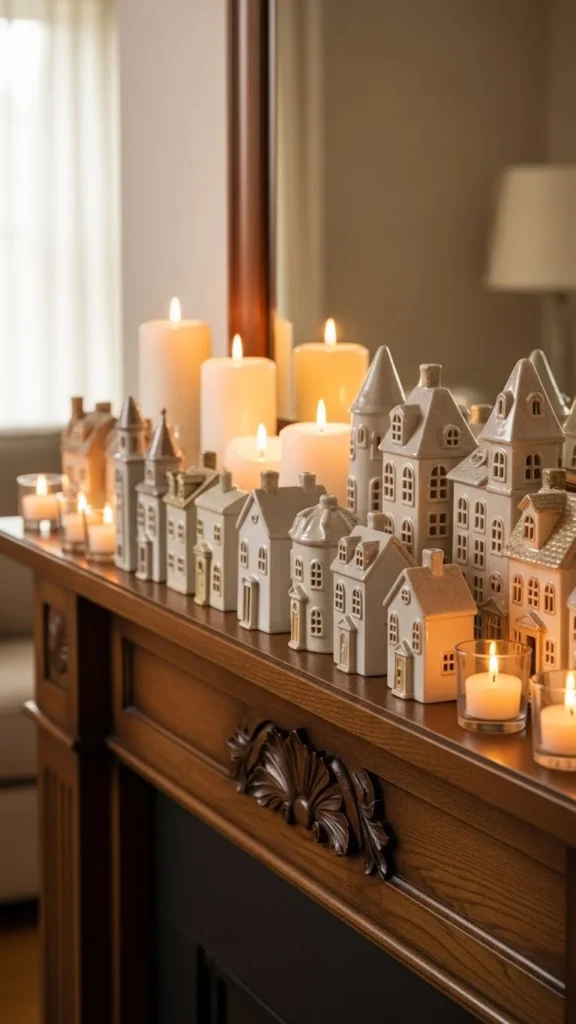 Neutral Ceramic Houses Display