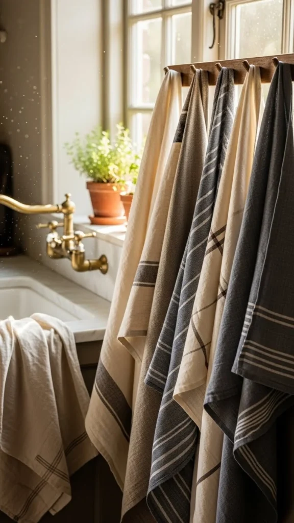 Neutral Kitchen Textiles