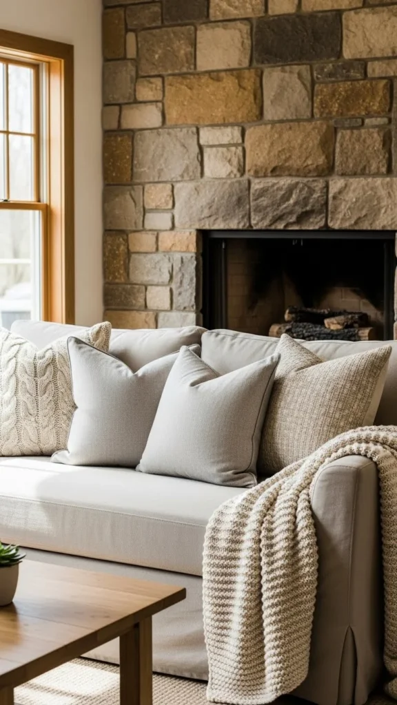 Neutral Linen Slipcovered Seating