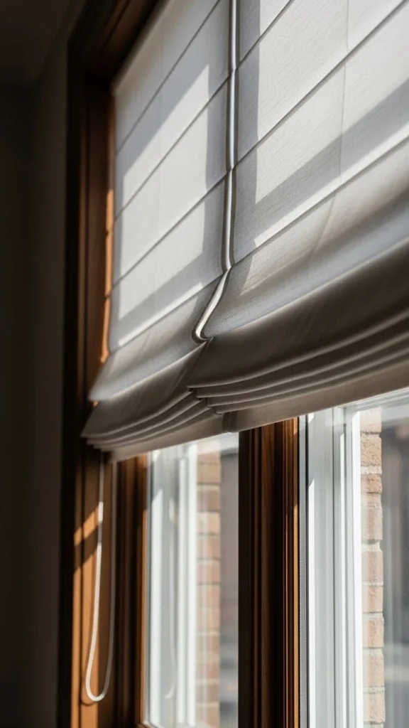 Neutral Roman Shades