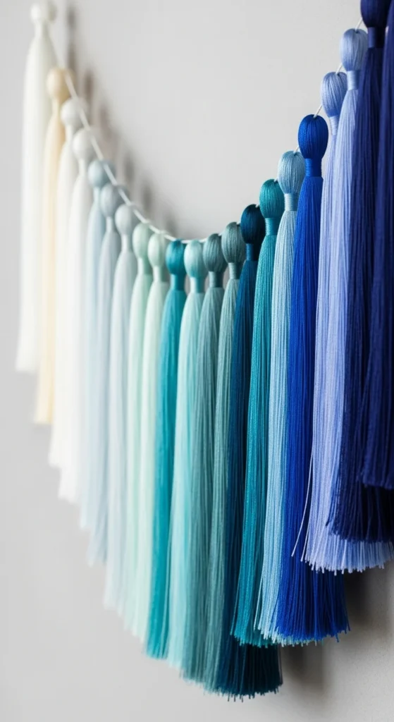 Ombre Color Tassel Garland