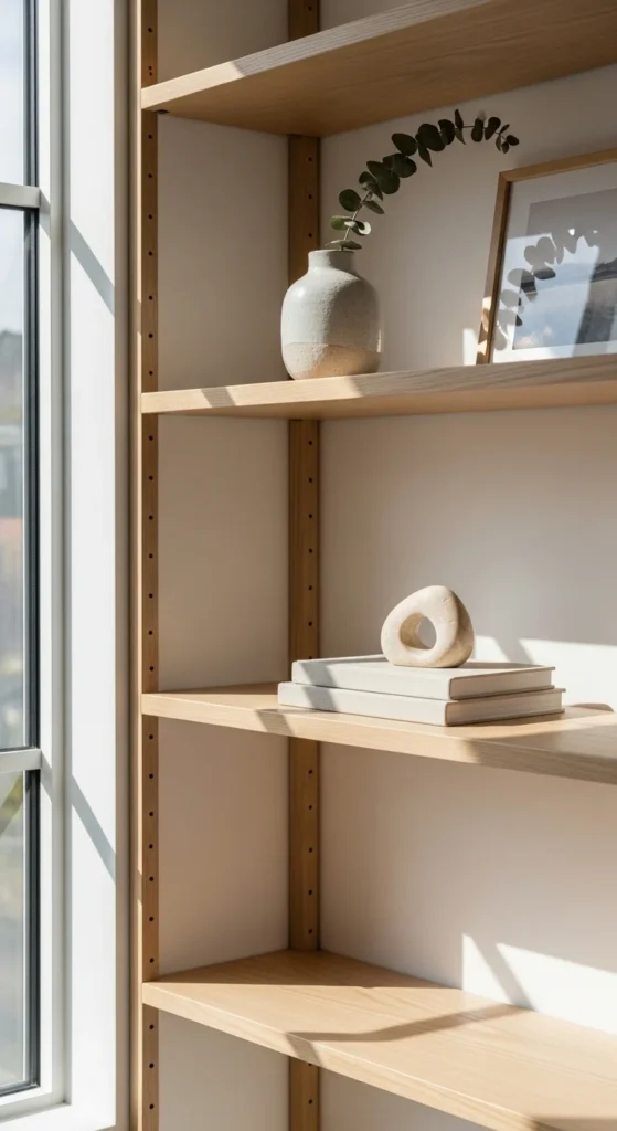 Open Shelves With Fewer Items