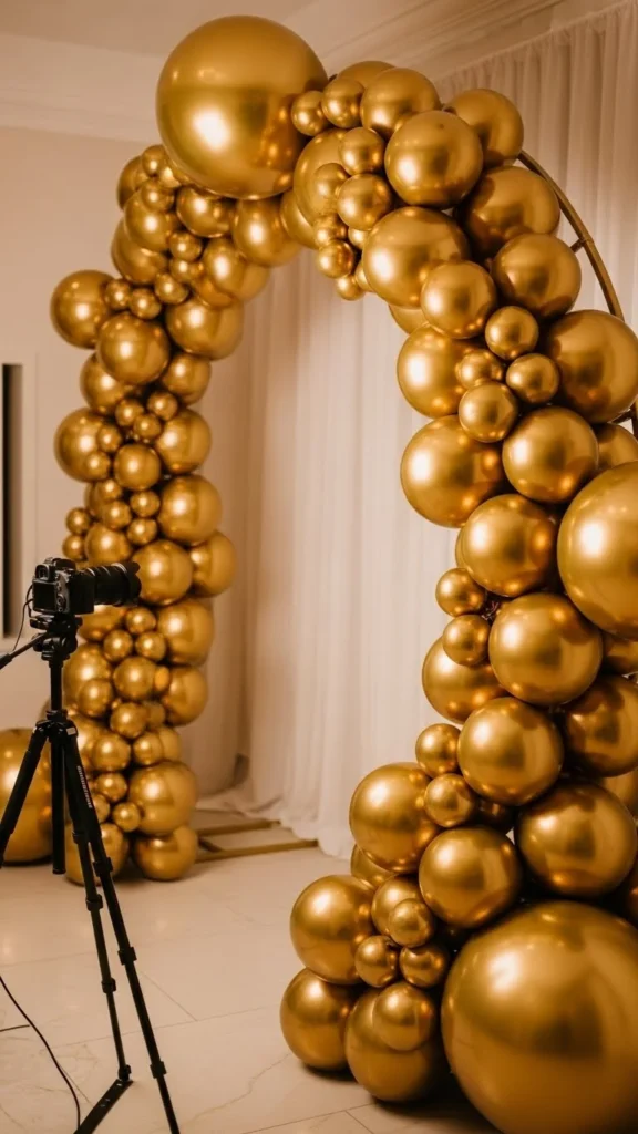 Oversized Gold Balloon Frame