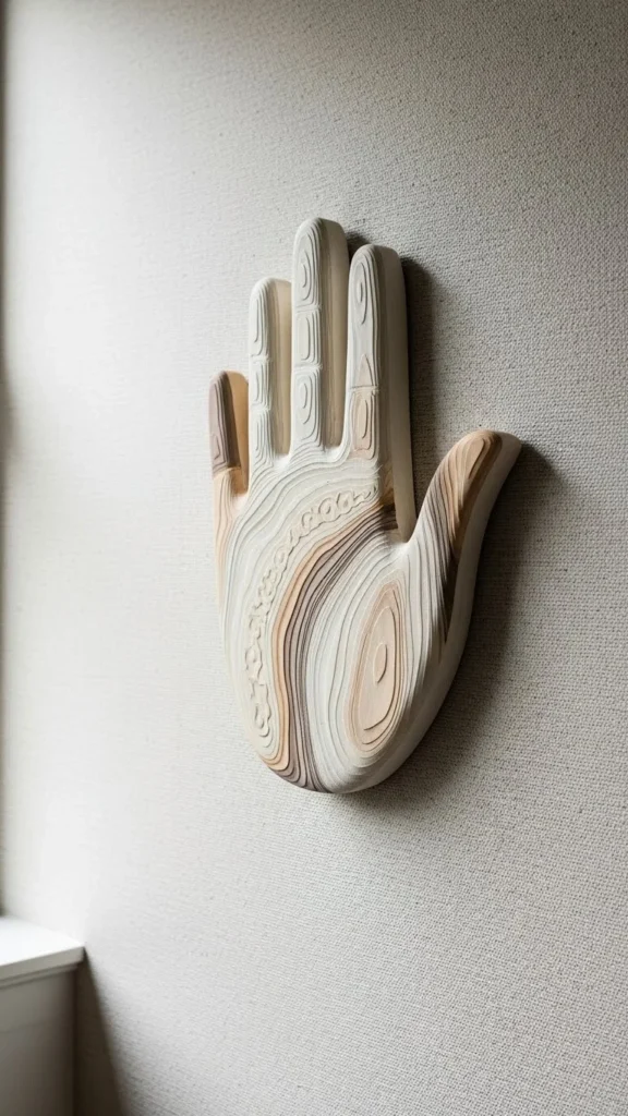 Painted Hand Symbol Art