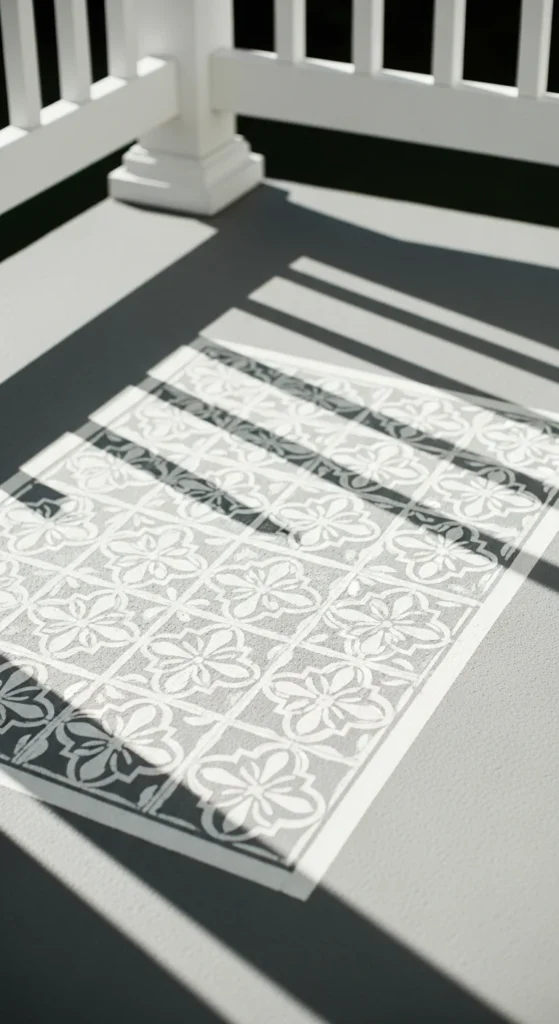 Painted Porch Floor Stencil