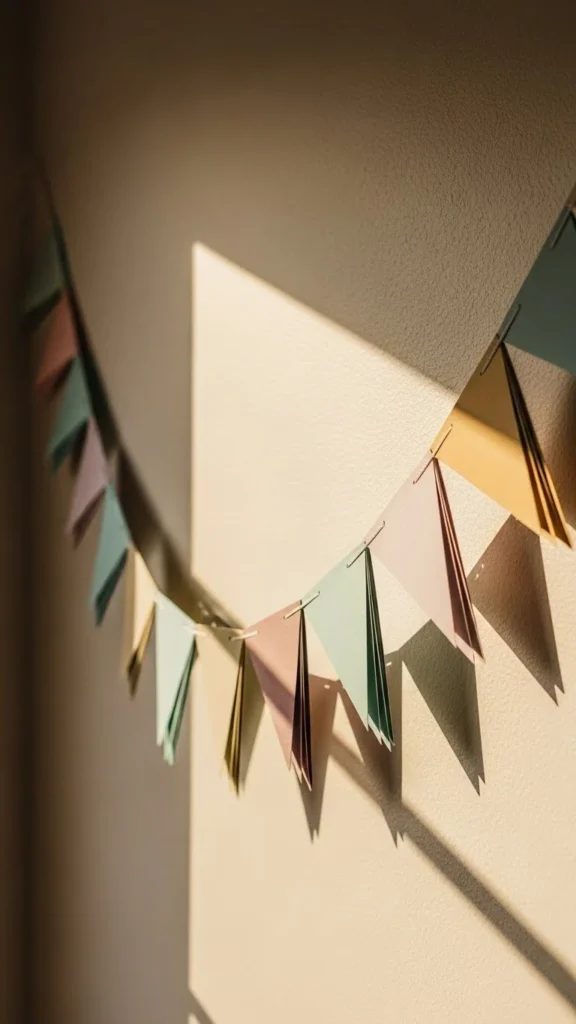 Paper Triangle Garland