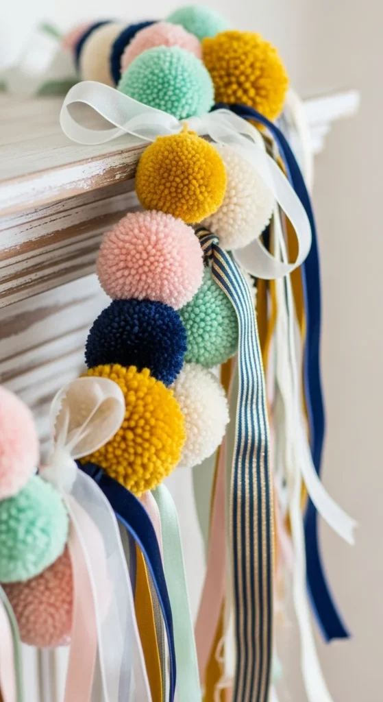 Pom-Pom and Ribbon Mix